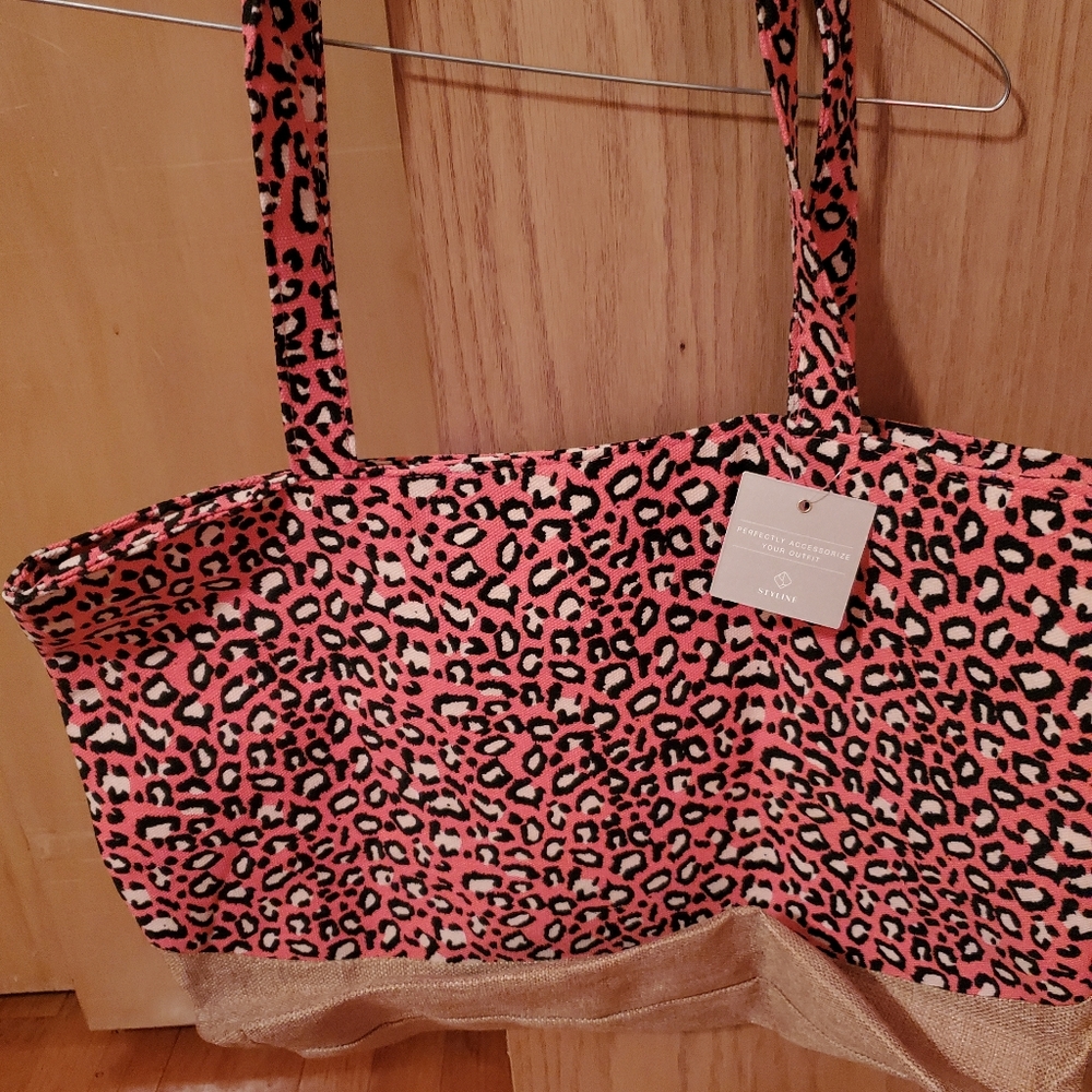 Styline Pink Leopard Oversized bag